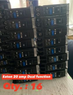 20amp EATON dual Function BR breakers