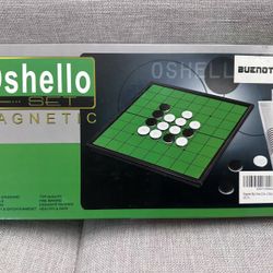 Magnetic Reversi Board Game Set with Folding Board Classic Travel Games for Kids and Adults