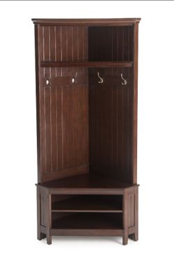 Corner Hall Tree / Entryway Bench – Excellent Condition