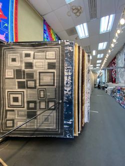 5x7 Area Rugs carpet Rugs modern design thick colors gray black