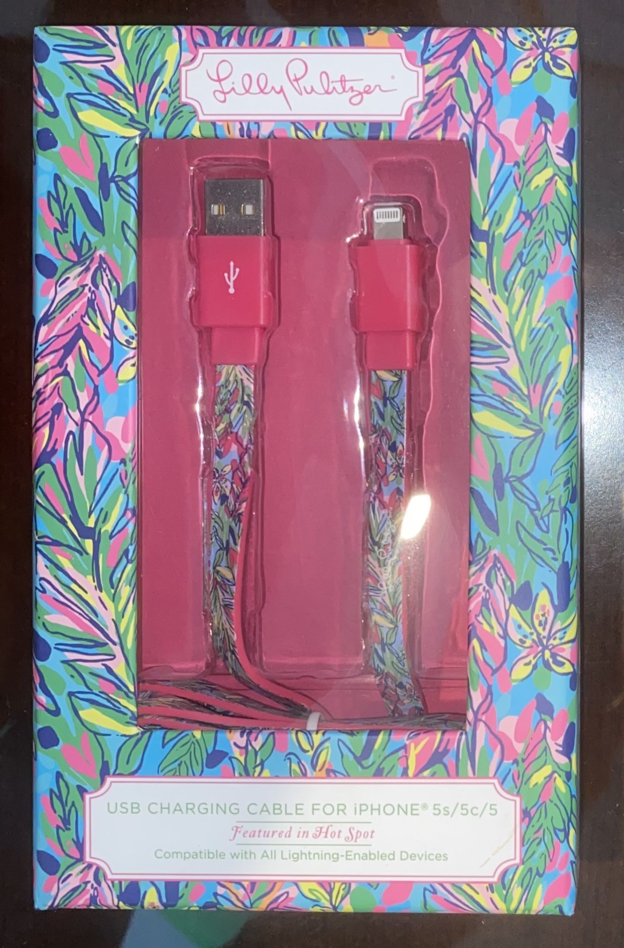 Lilly Pulitzer USB Charging Cable for iPhone 5s/ 5c/ 5
