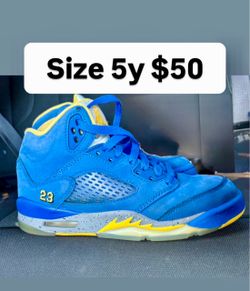 Jordan retro 5s size 5y
