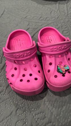 Pink crocks for a little girl