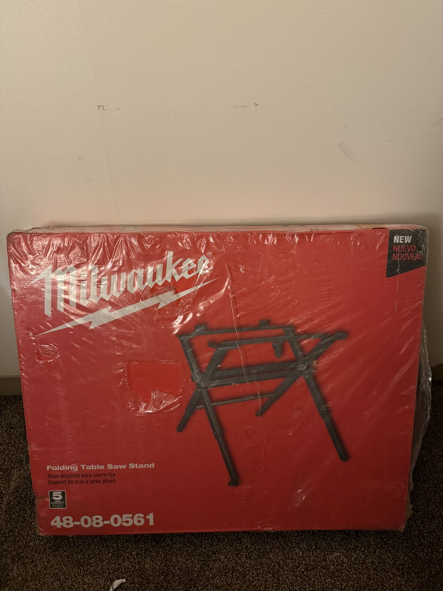 Milwaukee Folding Table Saw Stand
