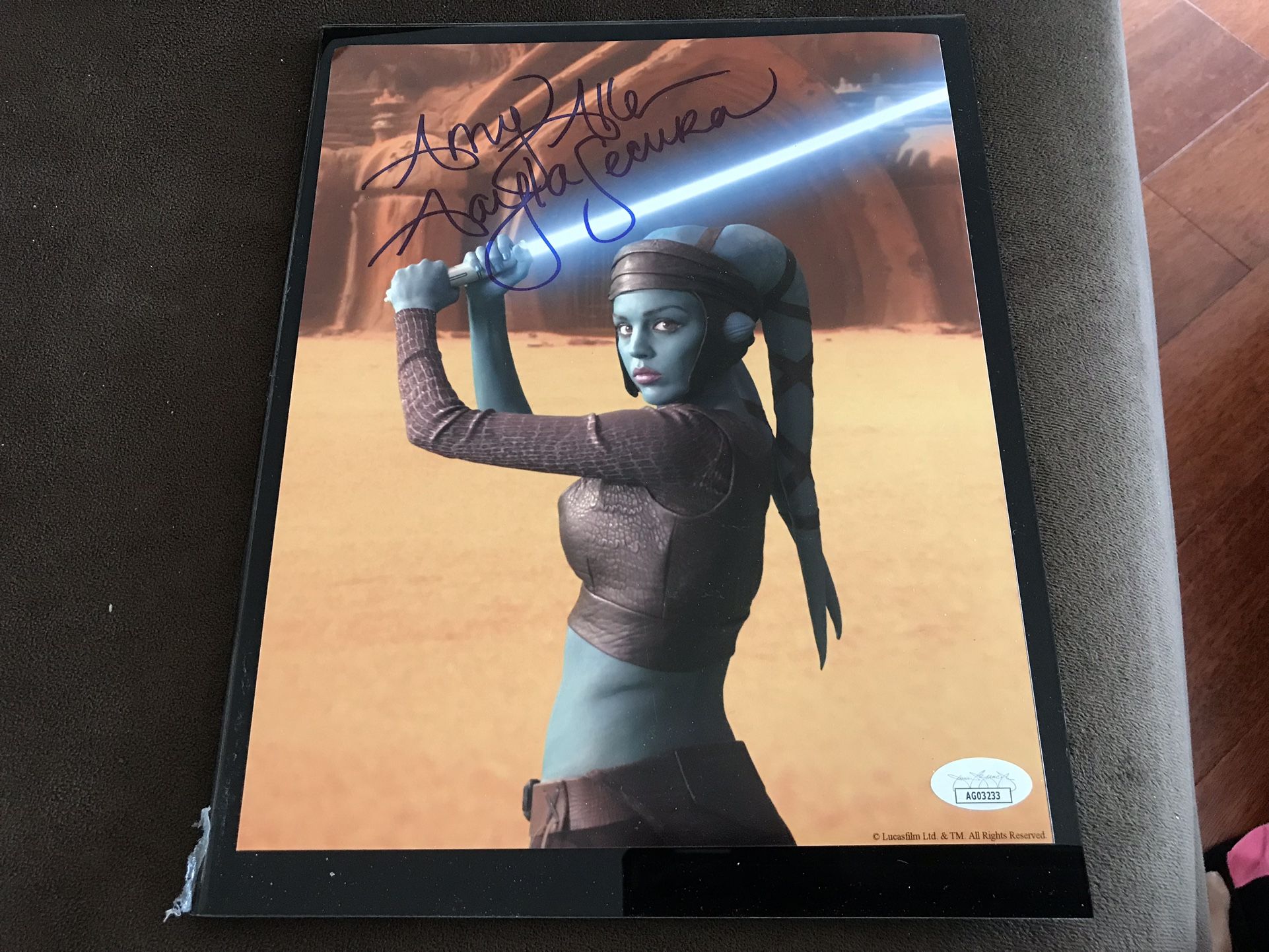 Star Wars Jedi Aayla Secura Autograph (Amy Allen) AUTHENTICATED