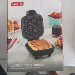 NIB Dash Waffle Stick Maker