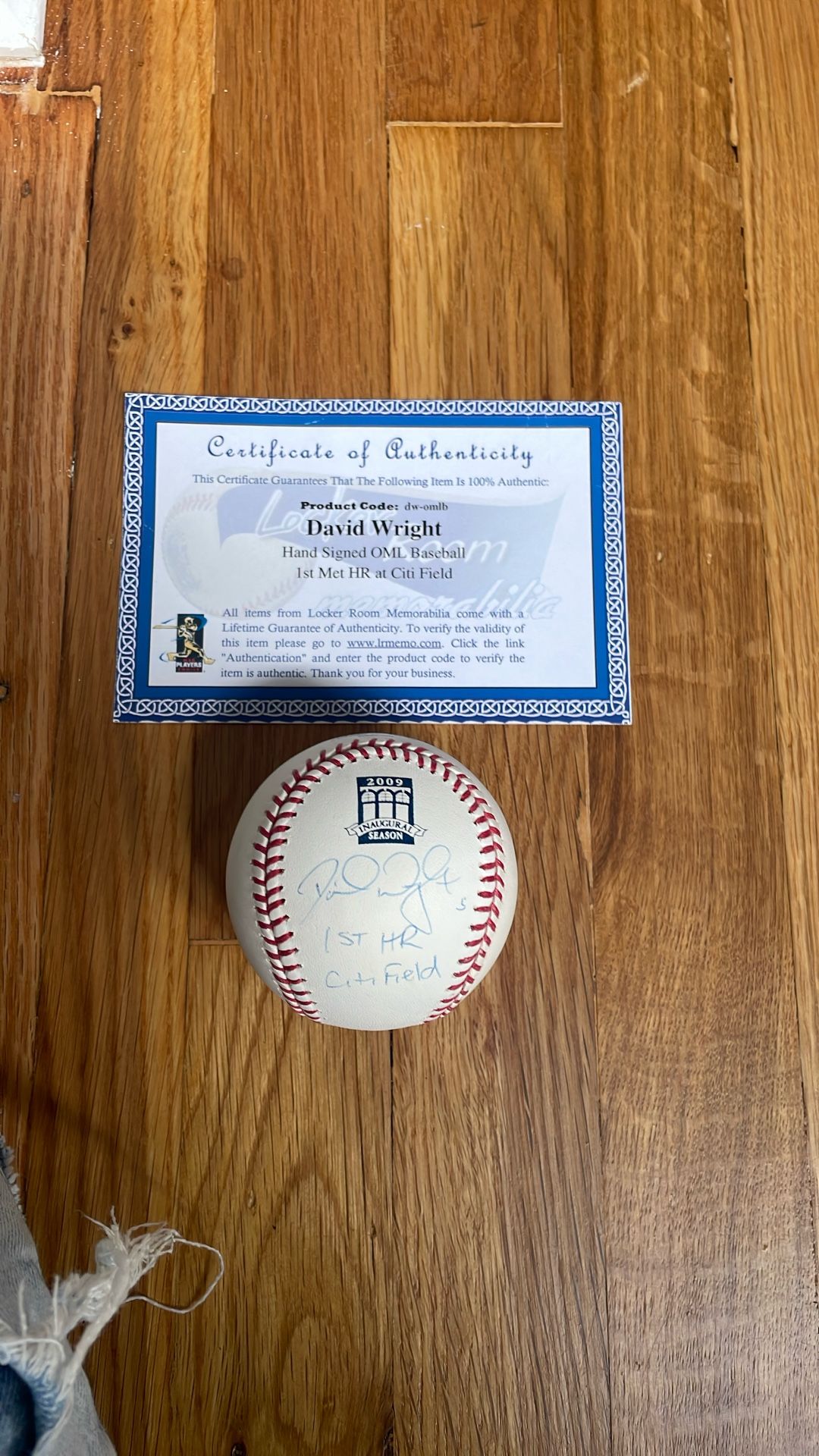 David Wright Signed Baseball