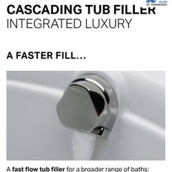 GEBERIT CASCADING TUB FILLER