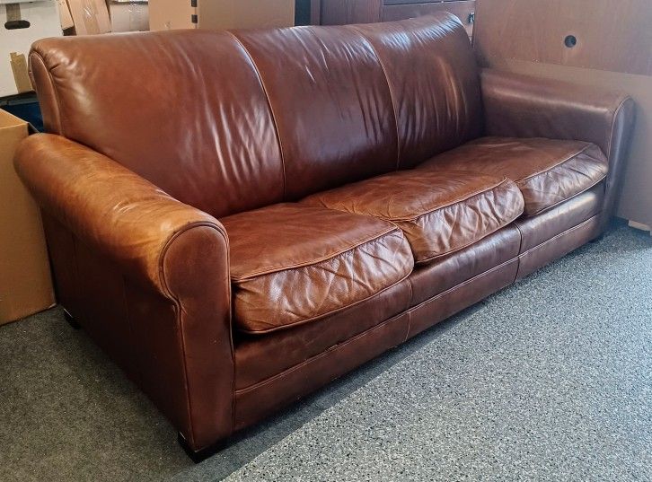 Room & Board Leather Sofa