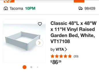 Vinyl raised garden beds