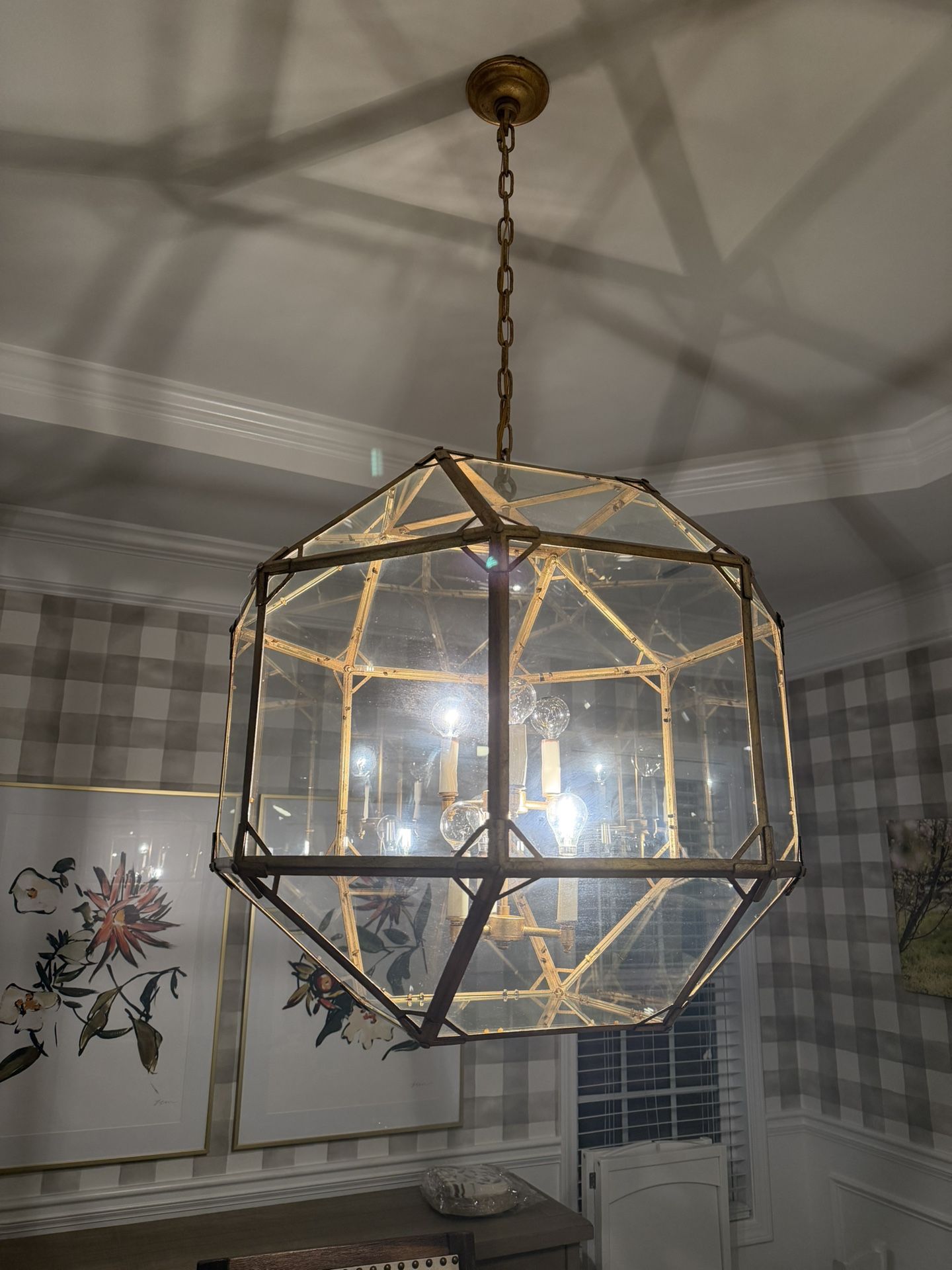 Gold Chandelier - Great Condition