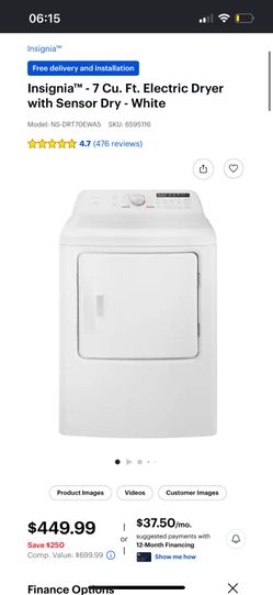 ***New Never Used*** Insignia Washer & Dryer Set.