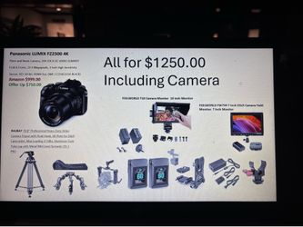 Panasonic FZ2500 4K Photo/Videography Bundal