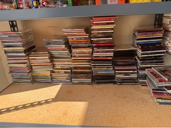 Huge CD & DVD Media Lot – 300+ Discs – Music CDs, Burned CDs Cases & More