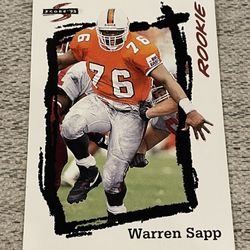 1995 Pinnacle Warren Sapp #267 Rookie Card
