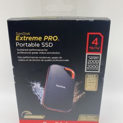 New SanDisk 4TB Extreme PRO Portable SSD 2000MB/s IP65 External