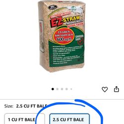 Straw 2.5 CU FT Bale - NEW