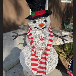 Snowman con luz led