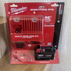 Milwaukee M18 5.0ah Battery And Charger Kit (new)