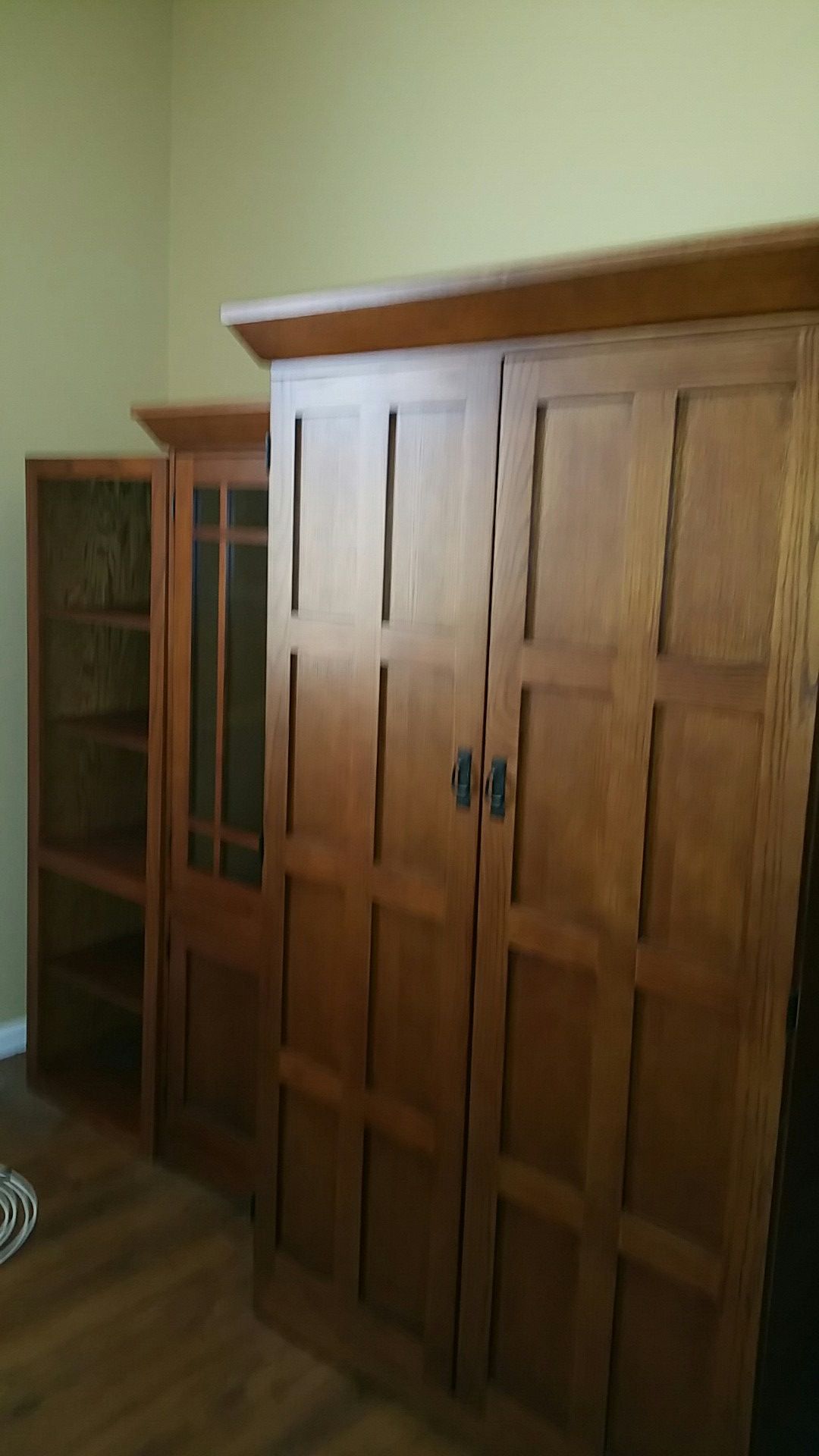 Mission / Craftsman style computer armoire Center