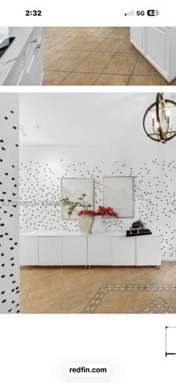 2 White On White Chevron Cabinets