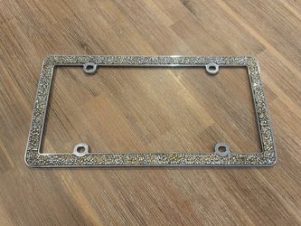 Rhinestone Bling License Plate Frame