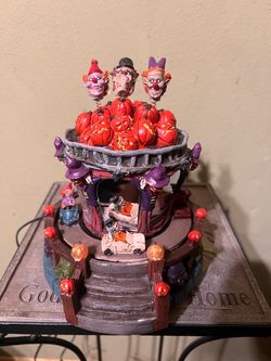 FG Square Clown Car Corral - Halloween village centerpiece with lights and music