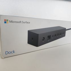 Microsoft Surface Dock + 3 Display Cables (Triple Monitor Ready Setup)