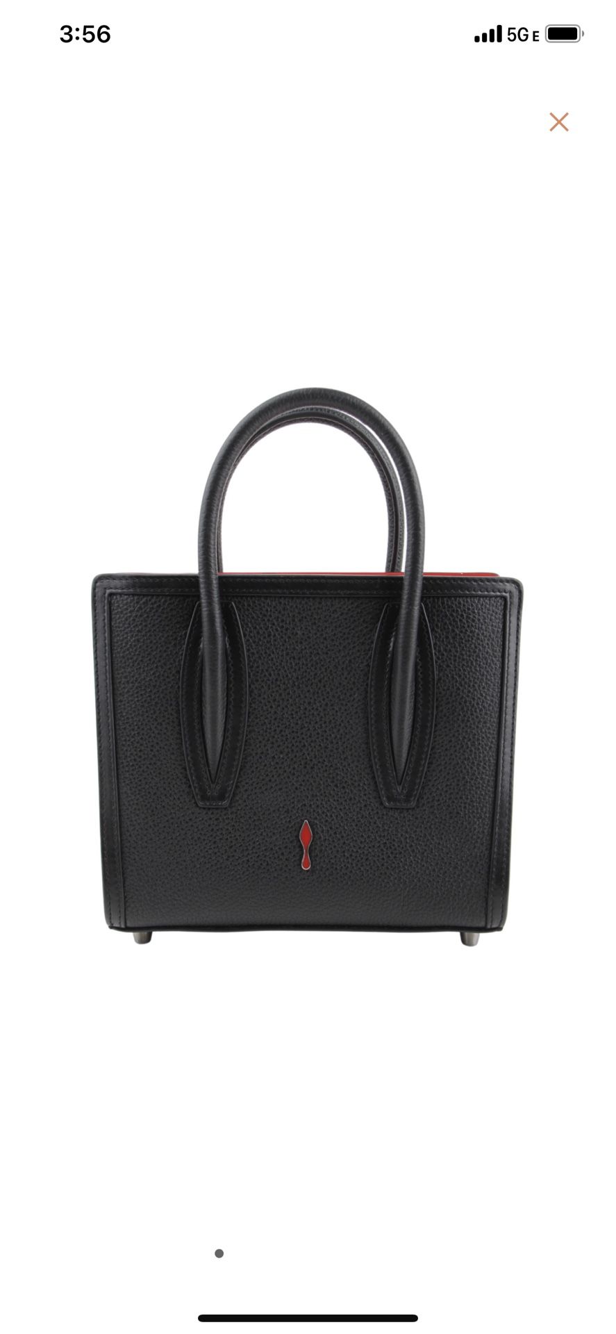 Christian Louboutin Paloma mini tote bag in Empire black calfskin