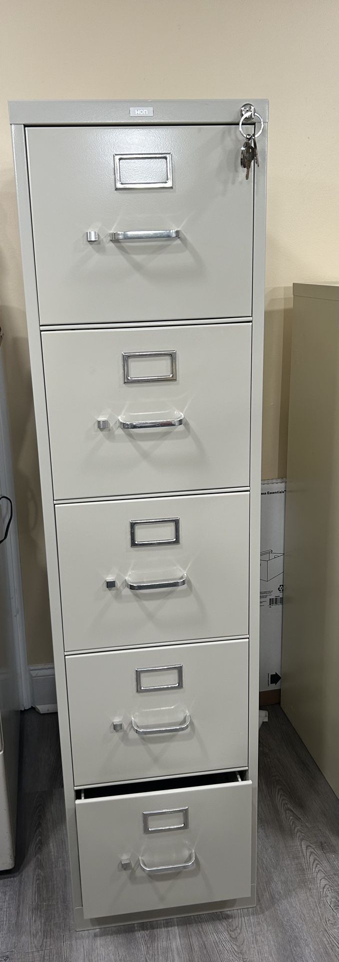 HON 5 Drawer File Cabinet 