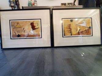 2 large Baker Knapp & Tubbs art pieces