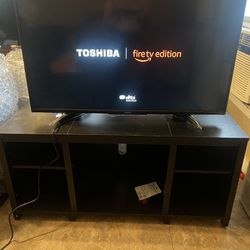 43” Tv And Tv Stand 