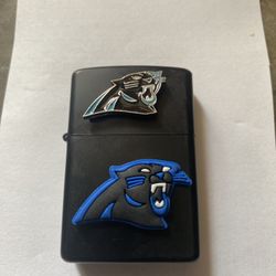 Carolina Panthers fliptop lighter new without fuel
