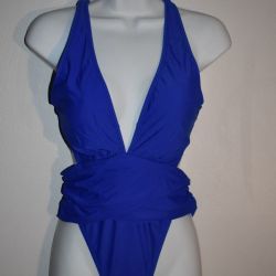 Deep V One Piece Swimsuit 