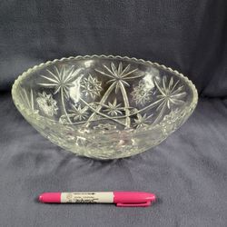 10 1/2" Cut Glass Bowl