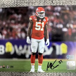 Mike Danna Kansas City Chiefs SIGNED Autograph 8x10-Metabilia Coa
