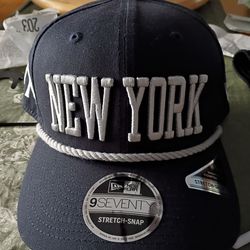 New York Yankee trucker hat