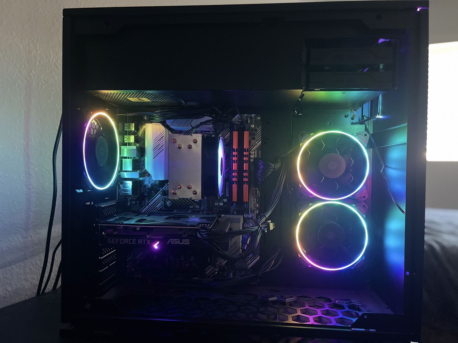 💻 Custom Gaming PC — Ryzen 5 5600X, Upgraded RTX 3060 Ti, 16GB RAM, 1TB NVMe SSD, Windows 11 ⚡