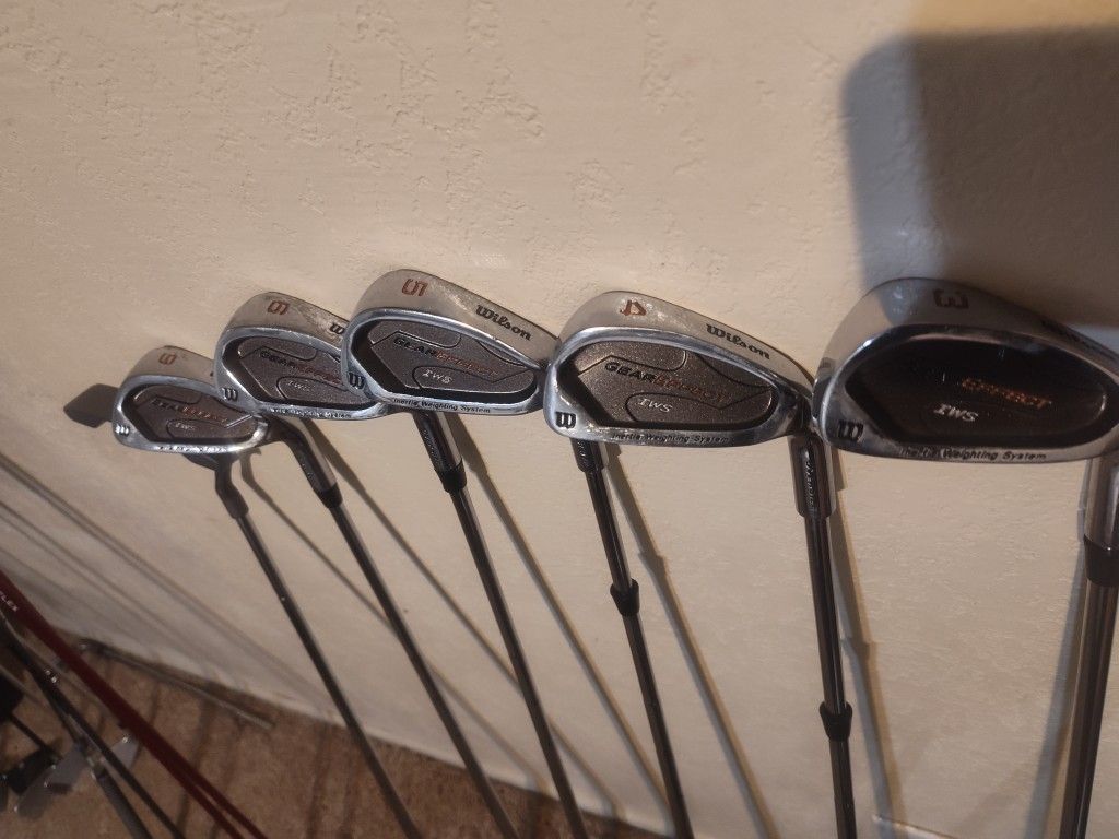 Wilson Gear Effect 3, 4, 5, 6, 9, Putter, Three Wood Golf Clubs