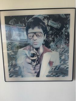 3d Scarface poster
