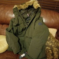 BRAND NEW HILFIGER PARKA COAT GOOSE DOWN