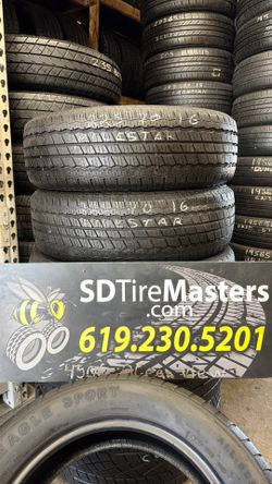 2 Milestar tires (225-70-16)