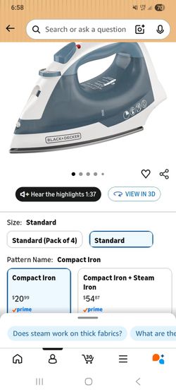 Brand new iron