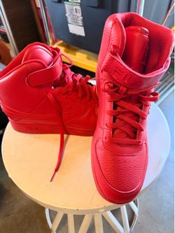 Men's Fila A-High Red Sneakers