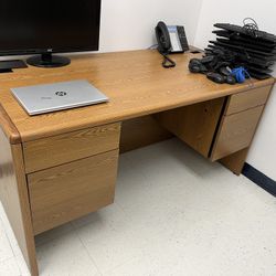 Hon 38” Double Pedestal Desk 