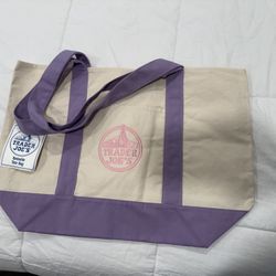 Trader Joe’s Large Pastel Purple Tote 