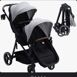 Double Tandem Stroller for Infant and Toddler