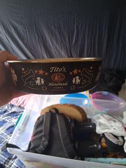 Titos vodka dog bowl