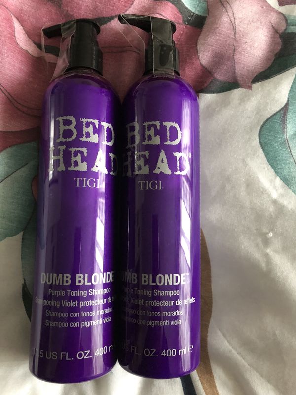 Bed Head Dumb Blonde Purple Shampoo Before And After Bed Western