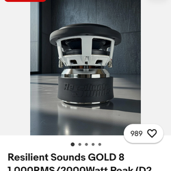 resilient sounds gold 8s 1000 RMS D2